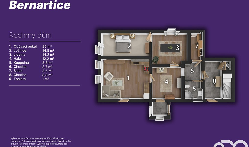 Prodej domu 150 m² s pozemkem 341 m², Bernartice – náhled fotky 2