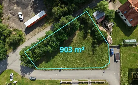Prodej stavebního pozemku 903 m², Borotín, okres Tábor