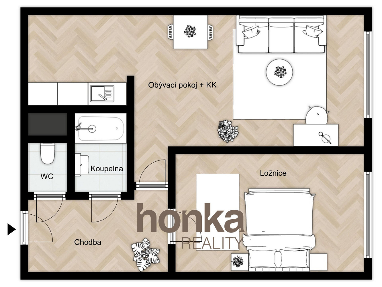 Prodej bytu 2+kk 46 m² — photo 3