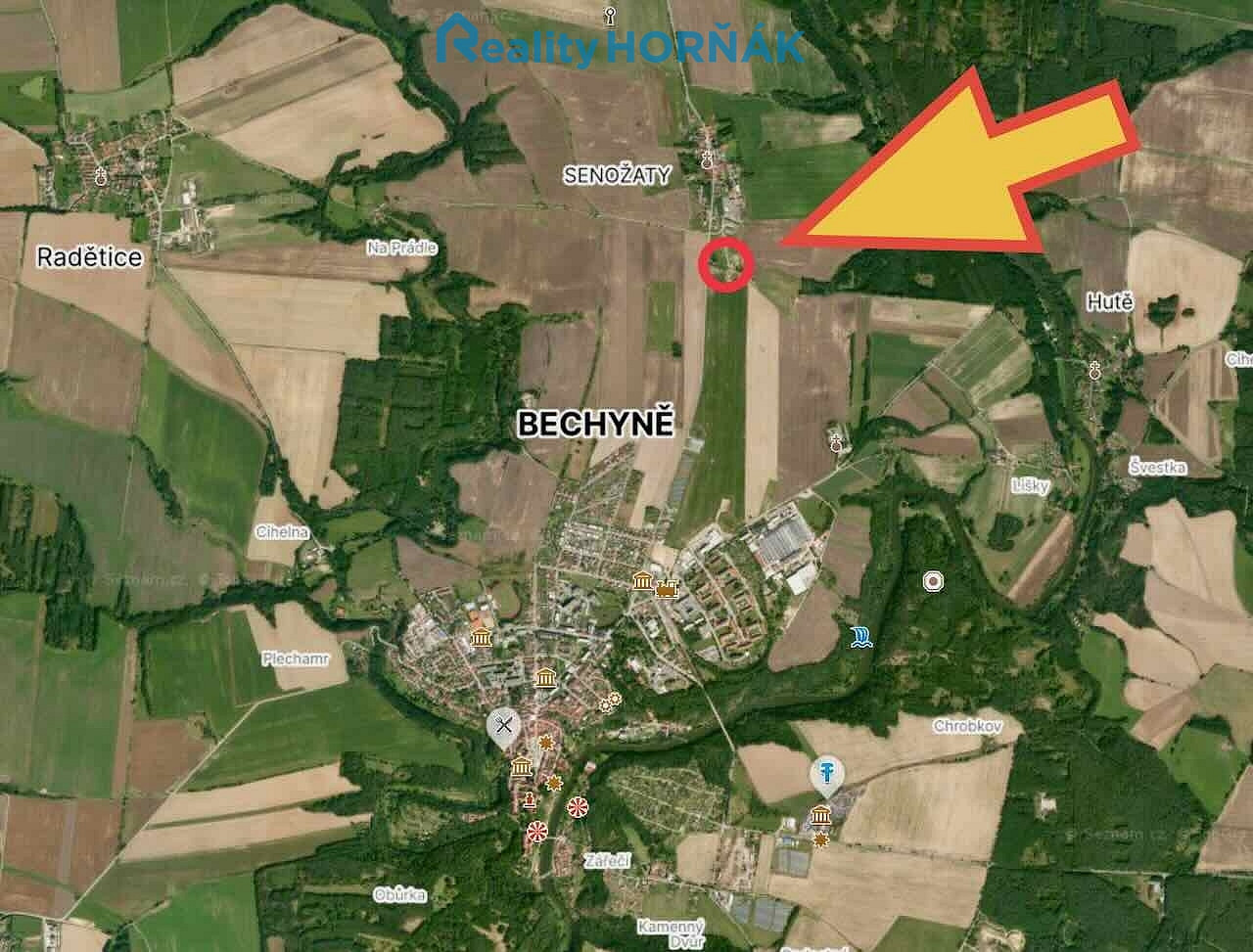 Prodej stavebního pozemku 1 813 m²