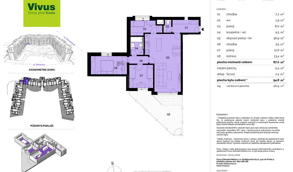 Prodej bytu 4+kk, 95 m², Záběhlice - Praha 10, Praha