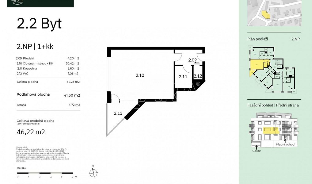 Prodej bytu 1+kk 42 m², Praha – náhled fotky 2