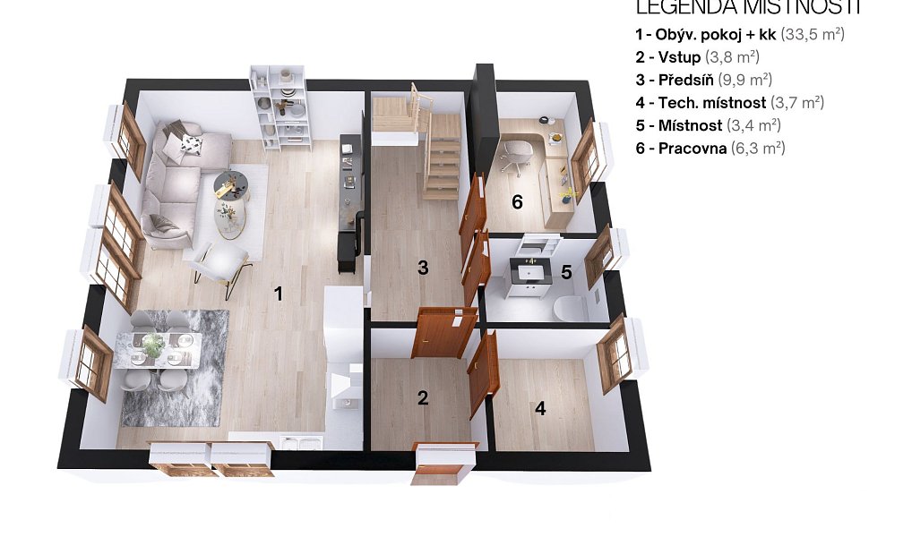 Prodej domu 113 m² s pozemkem 2 688 m², Peřimov – náhled fotky 9