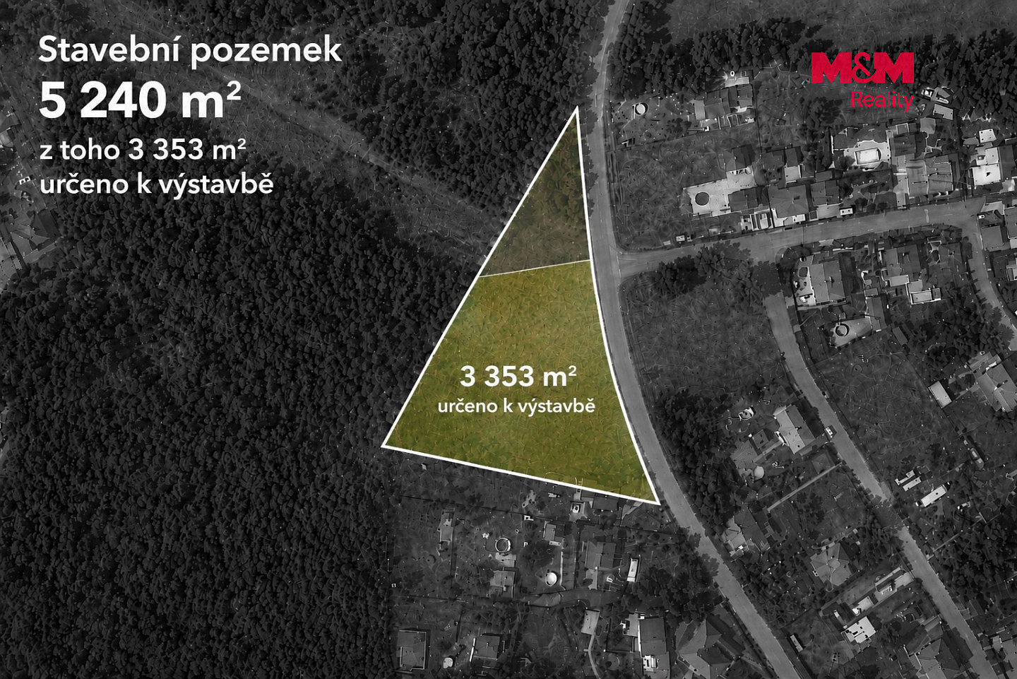Prodej stavebního pozemku 5 240 m² – fotografie 3