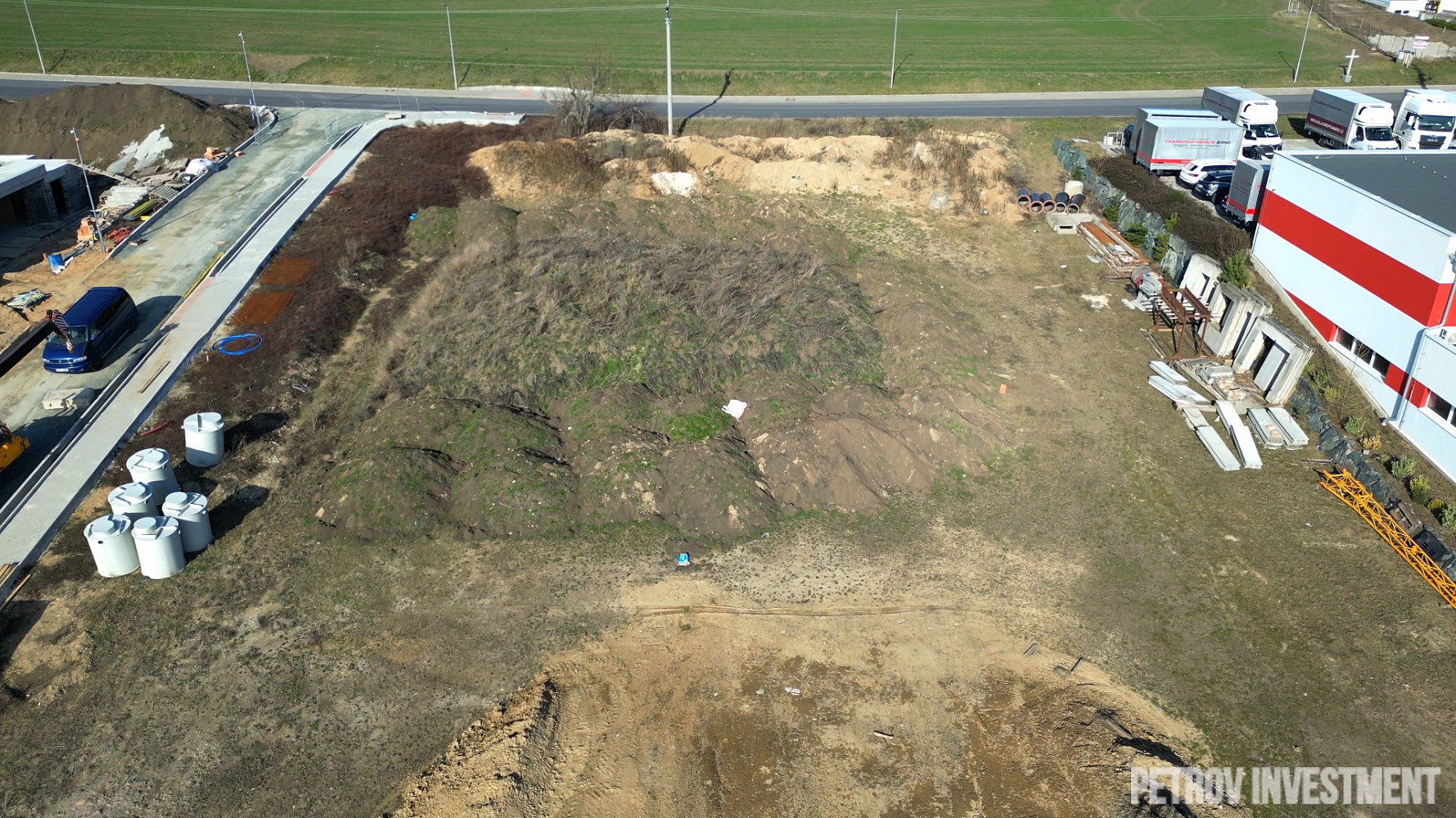 Prodej stavebního pozemku 1 232 m² – pohled 3