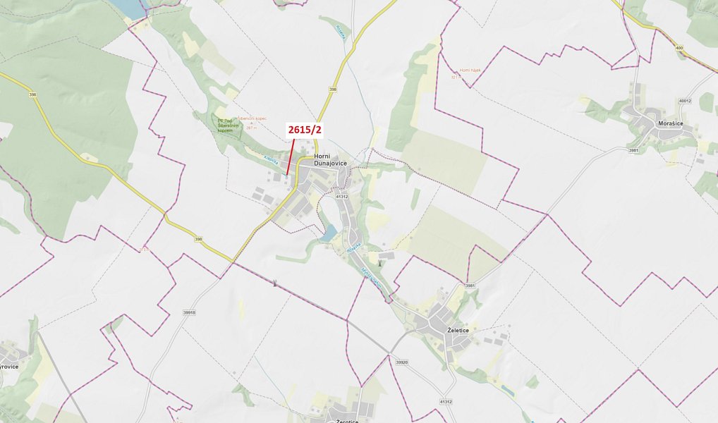 Dražba lesa, 391 m², Znojmo, Horní Dunajovice