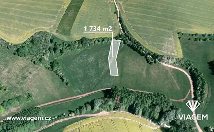Prodej pole 867 m², Částkov, okres Uherské Hradiště