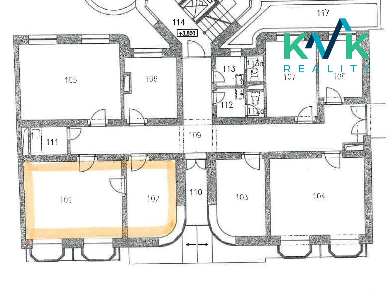 Pronájem kanceláře 34 m² – fotografie 3