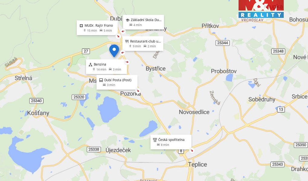 Prodej stavebního pozemku 823 m², Dubí – náhled fotky 5