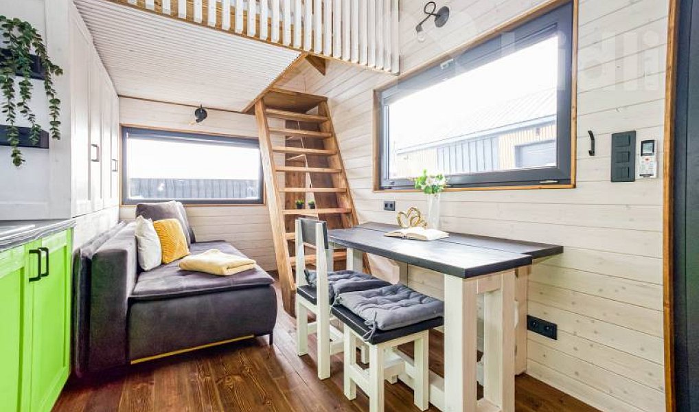 Prodej tiny house 20 m2 - plně vybavený, 2 loft na spaní, koupelna se sprchou, Přelouč – náhled fotky 17