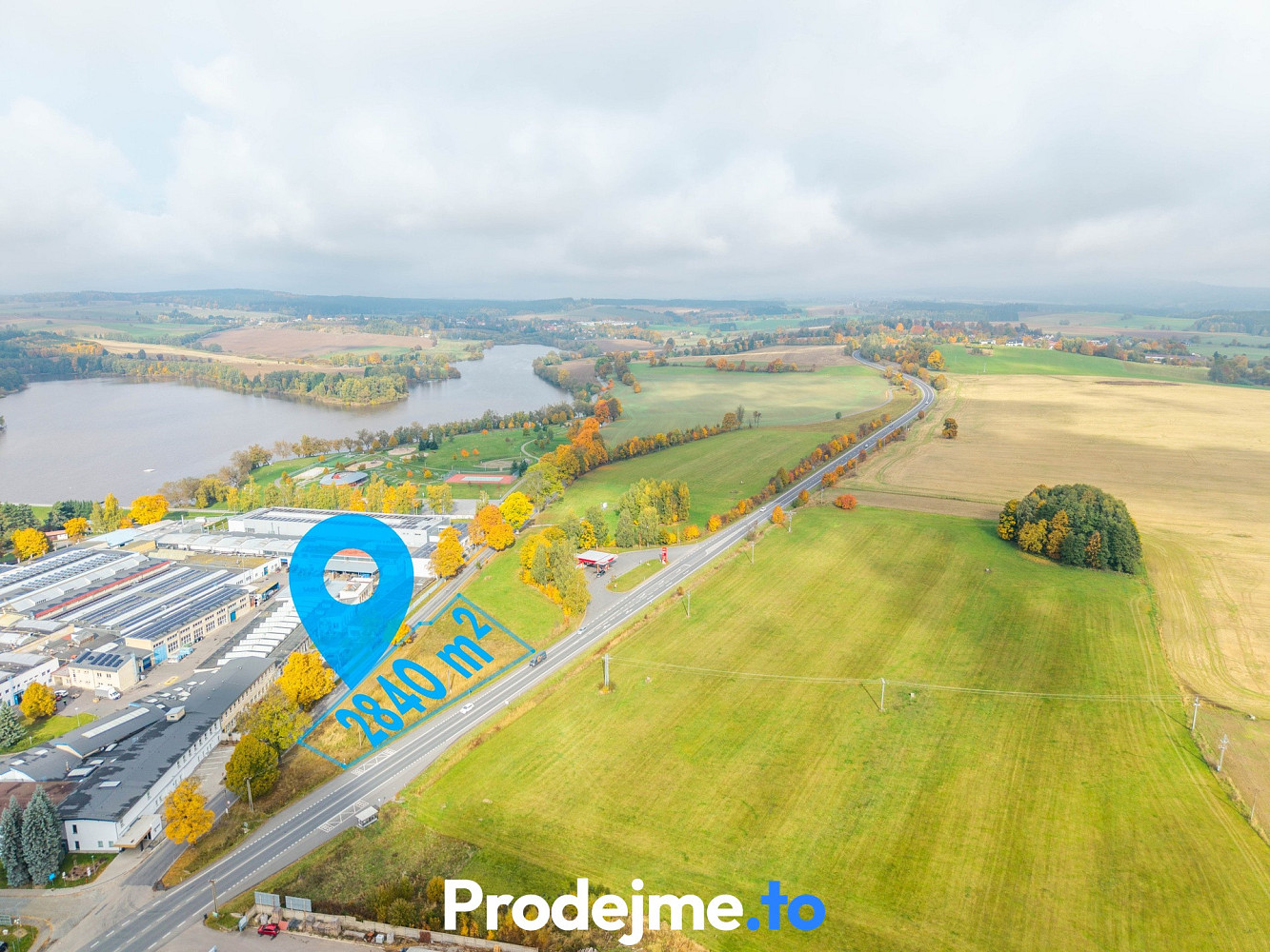 Prodej komerčního pozemku 2 840 m²