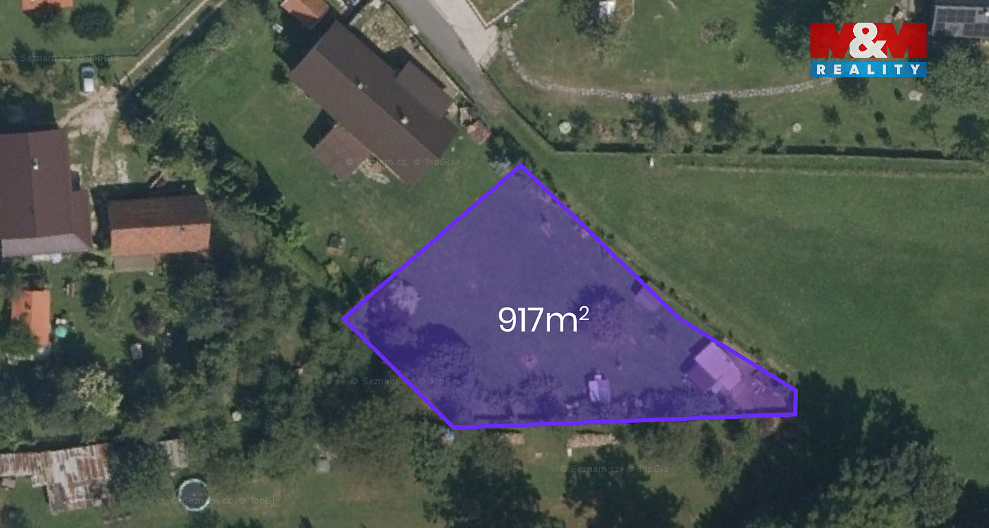 Prodej stavebního pozemku 917 m² – fotografie 4