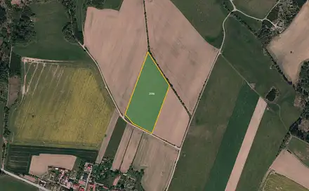 Prodej pole 27 304 m², Olšany, okres Jihlava