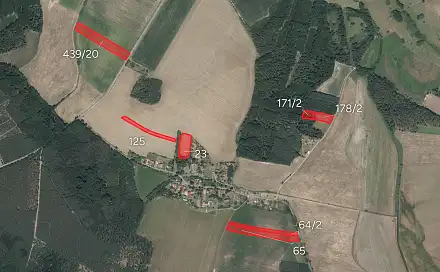 Prodej pole 25 297 m², Žiželice - Kundratice, okres Kolín