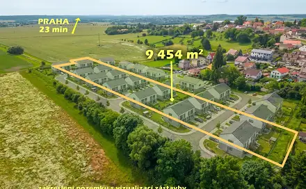 Prodej stavebního pozemku 9 454 m², Stochov - Honice, okres Kladno