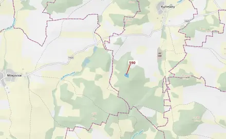 Dražba lesa 4 807 m², Kuřimany