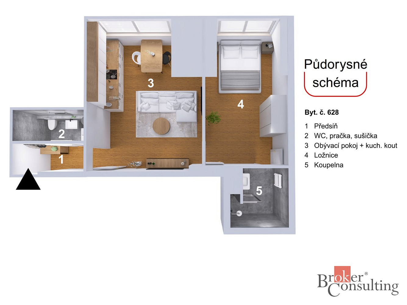 Prodej bytu 2+kk 53 m² — photo 3