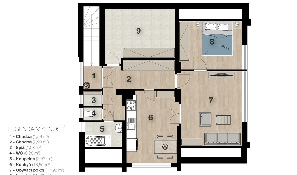 Prodej domu 258 m² s pozemkem 759 m², Úhonice – náhled fotky 6