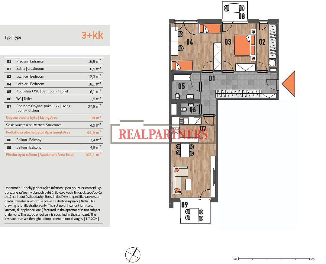Prodej bytu 3+kk 103 m² – fotografie 2