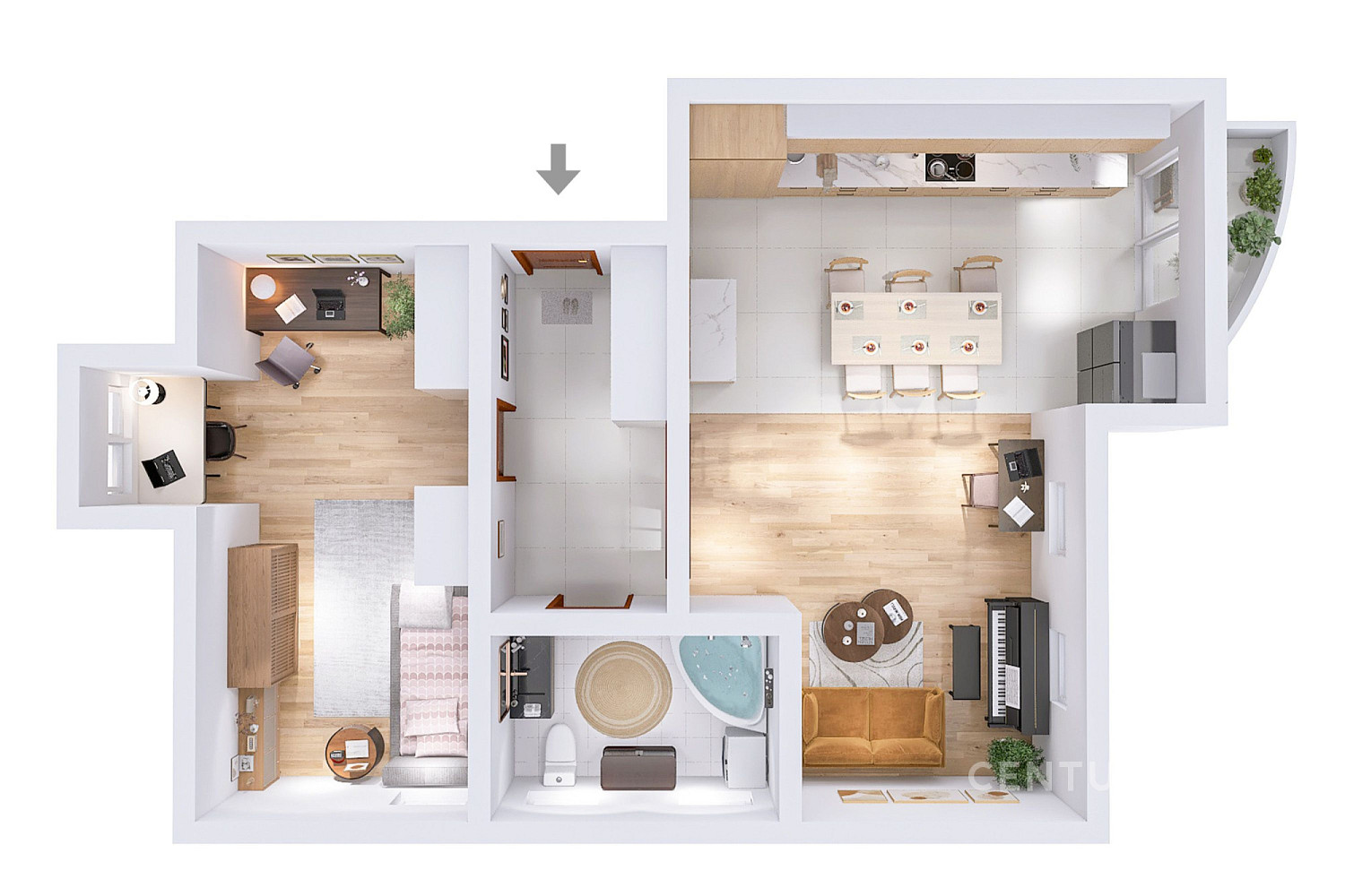 Prodej bytu 2+kk 64 m² – fotografie 3