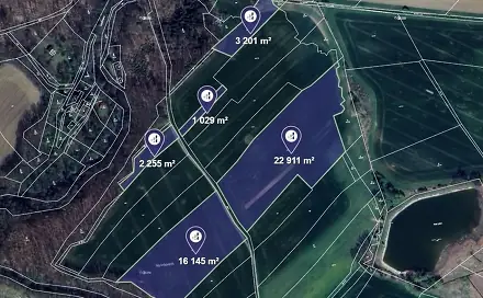 Prodej pole 45 541 m², Běstvina, okres Chrudim