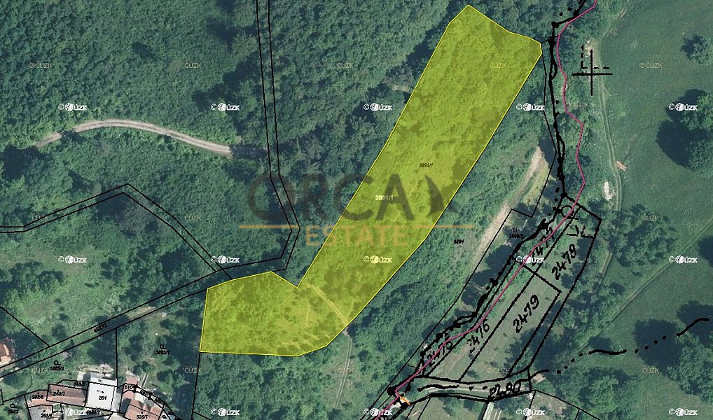 Prodej pole 3 184 m², Suchov – fotka 1 z 5
