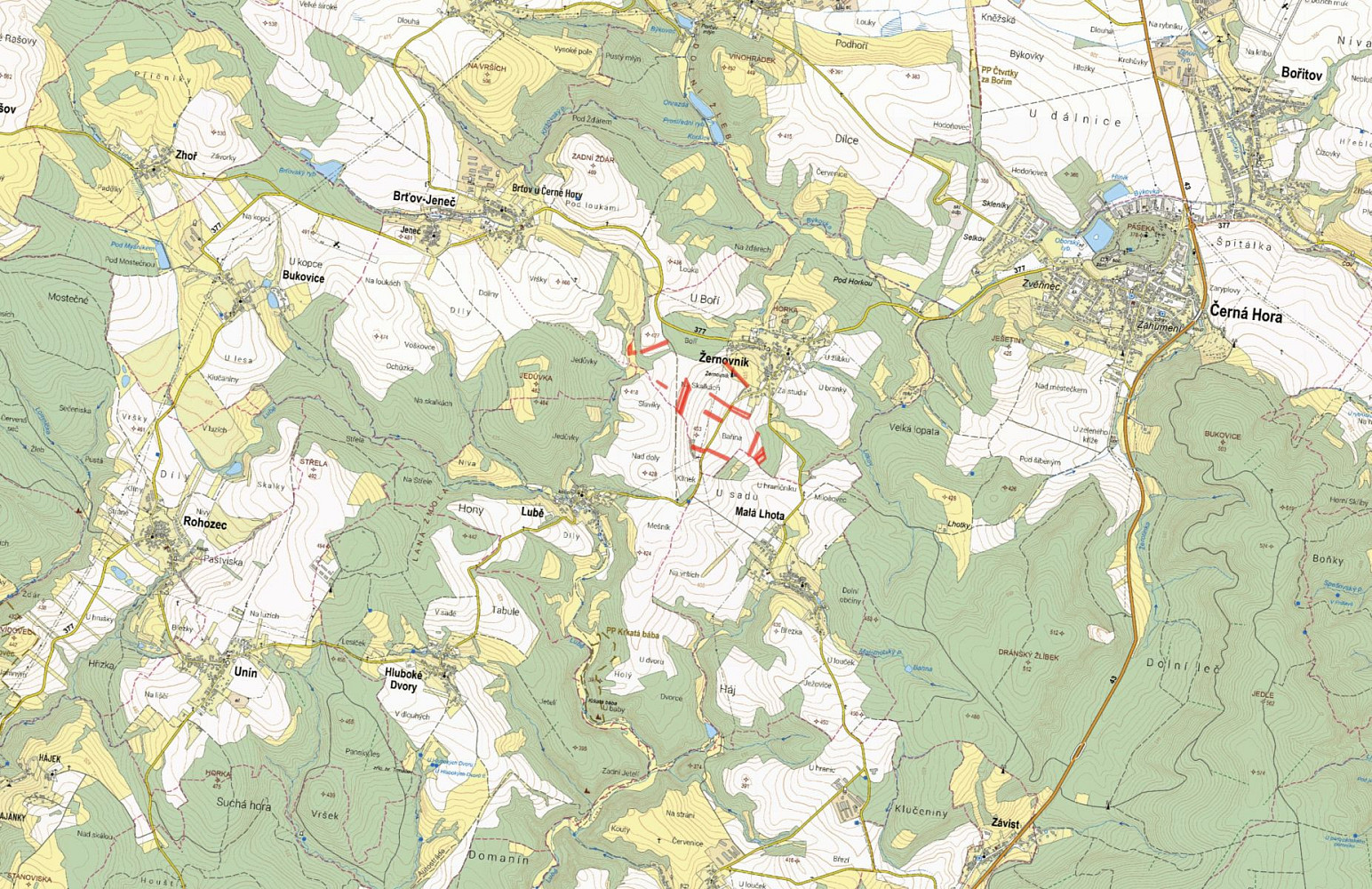 Prodej pole 9 268 m² — photo 2