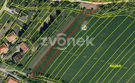 Prodej stavebního pozemku 2 007 m², Pitín, okres Uherské Hradiště