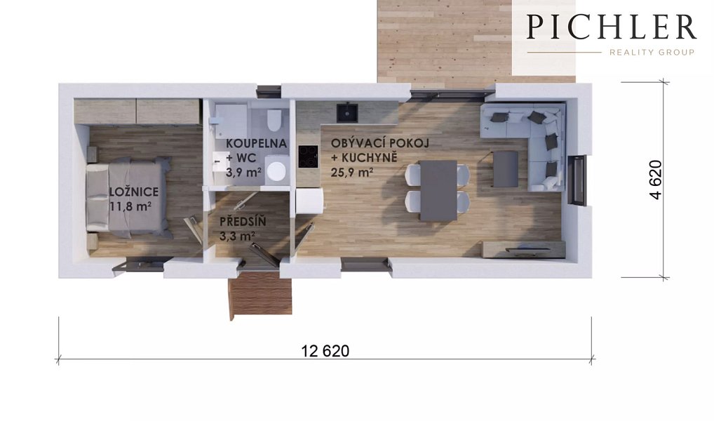 Prodej domu 45 m² s pozemkem 801 m², Hromnice – náhled fotky 18