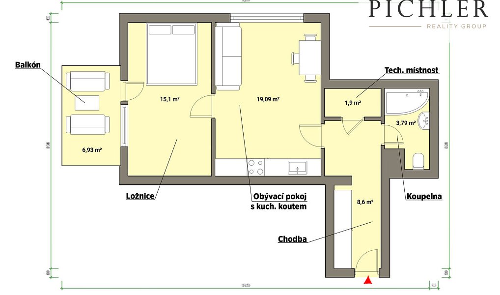 Prodej bytu 2+kk 54 m², Plzeň – náhled fotky 17