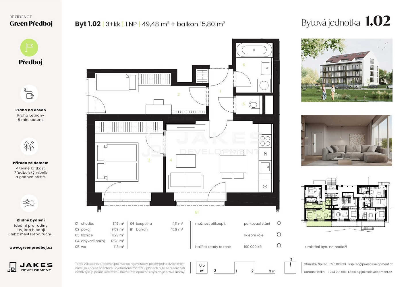 Prodej bytu 3+kk 50 m² — photo 2