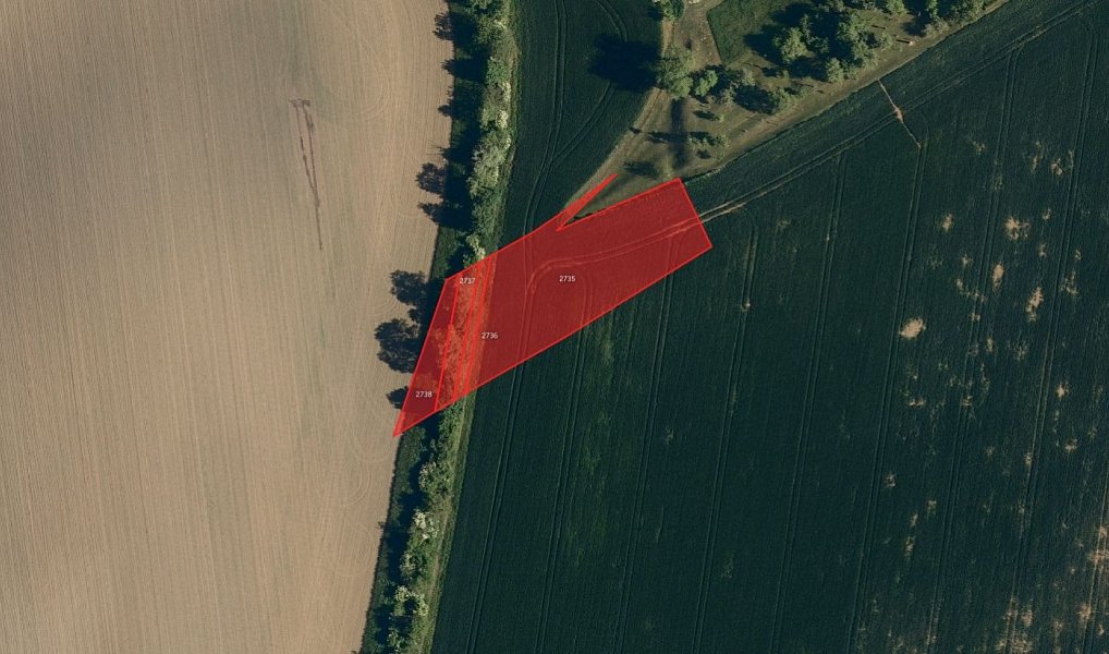 Prodej pole 12 129 m², Zborovice – náhled fotky 2