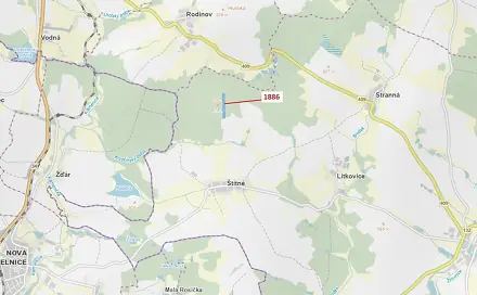 Dražba lesa 19 314 m², Rodinov