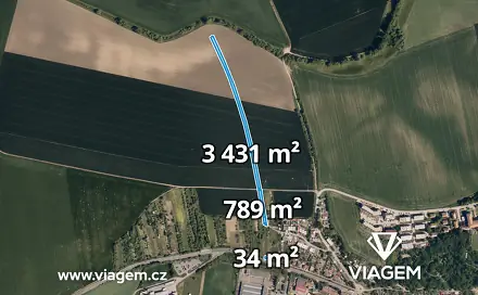 Prodej pole 1 418 m², Bučovice, okres Vyškov
