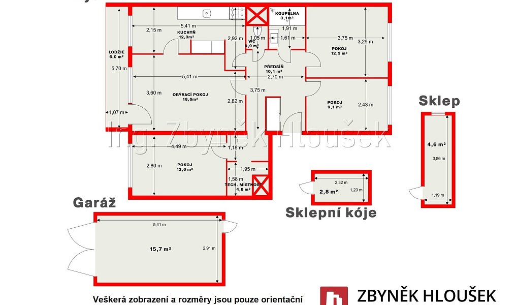 Prodej bytu 4+1 84 m², Praha – náhled fotky 2