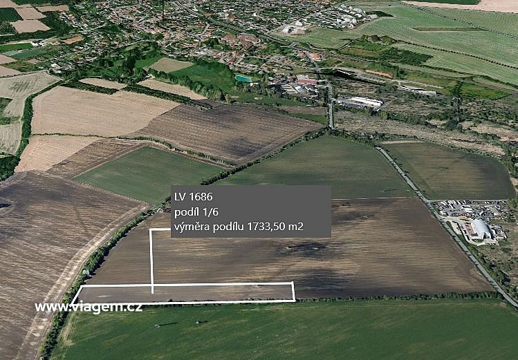 Prodej pole 1 733 m² – fotografie 2