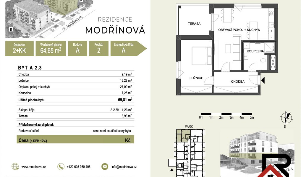 Pronájem bytu 2+kk 60 m², Třebíč – náhled fotky 5