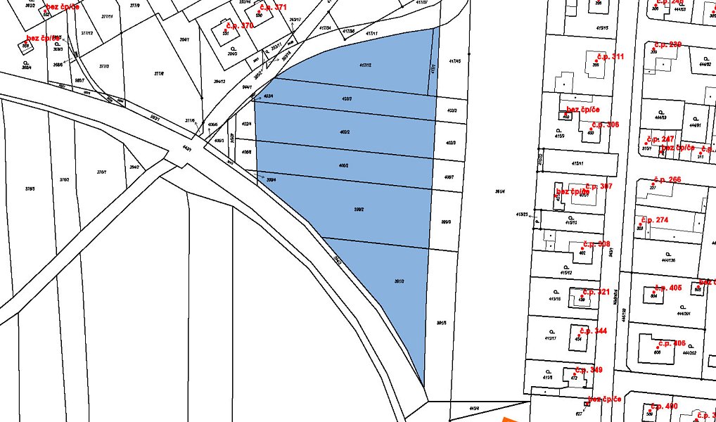 Prodej stavebního pozemku 1 707 m², Peruc – náhled fotky 3