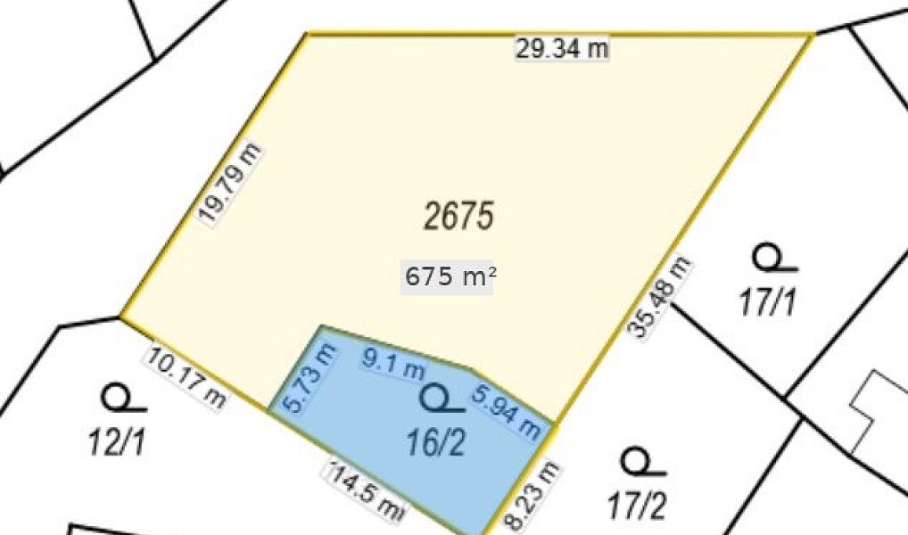 Prodej stavebního pozemku 675 m², Dobročkovice – náhled fotky 2
