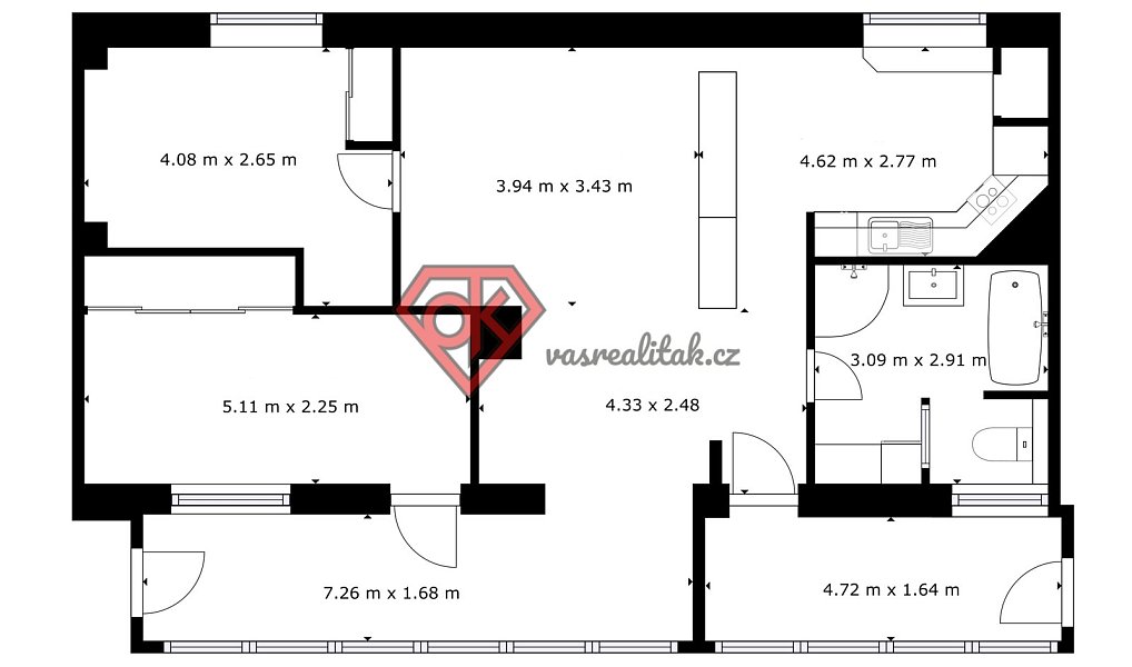 Prodej bytu 3+kk 99 m², Městečko Trnávka – náhled fotky 2