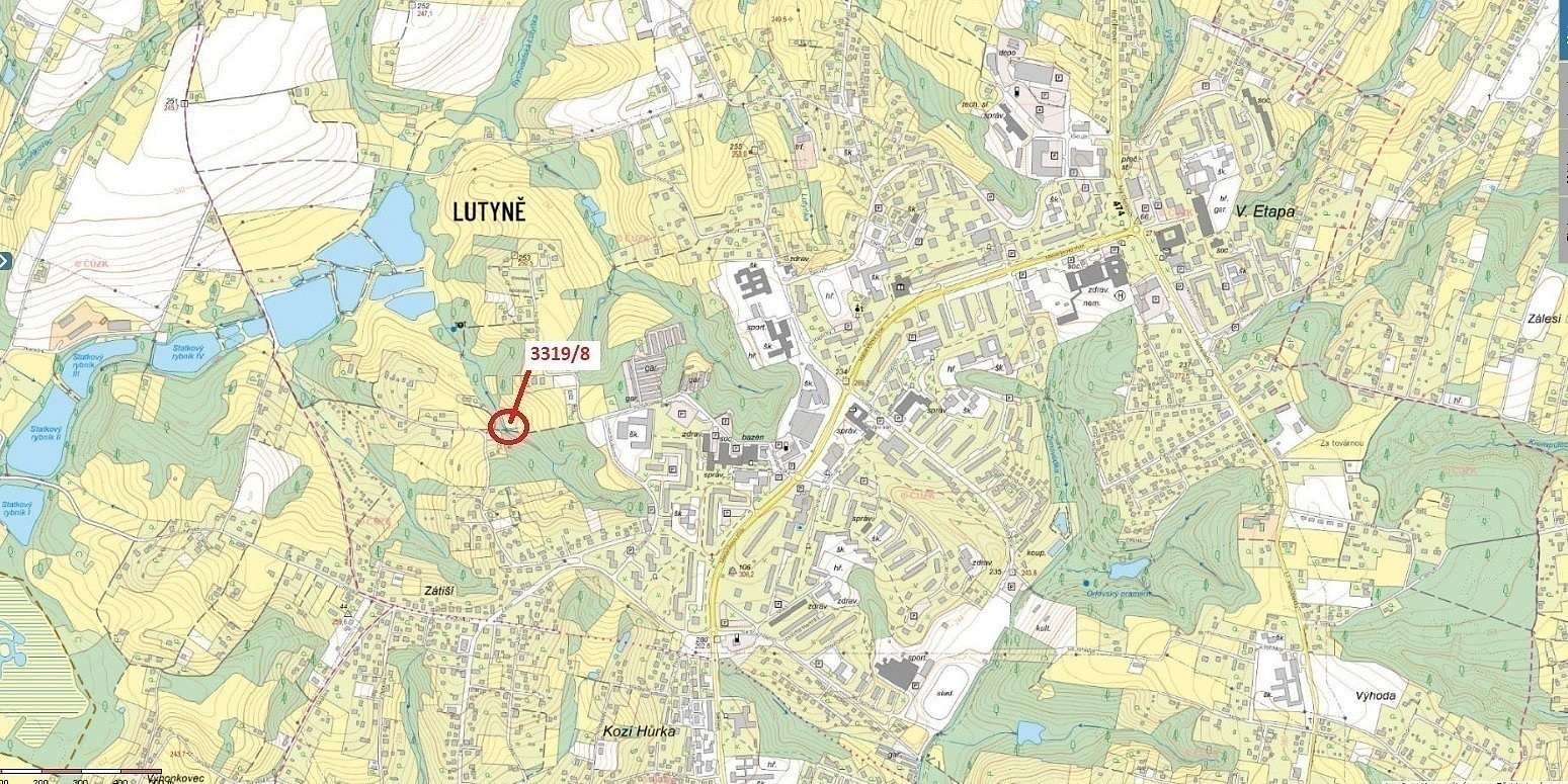 Dražba pozemku 152 m²