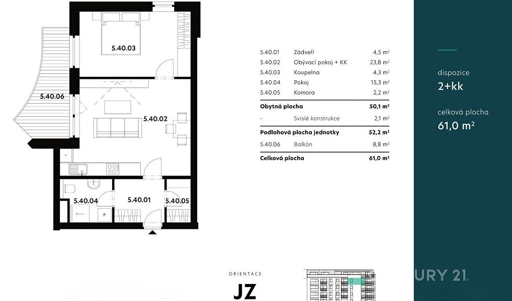 Pronájem bytu 2+kk 61 m², Plzeň – náhled fotky 18