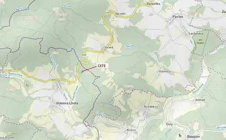 Dražba lesa 5 978 m², Vranová Lhota