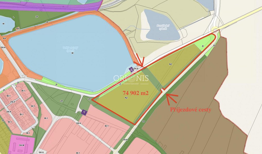 Prodej komerčního pozemku 74 902 m², Chomutov – náhled fotky 3