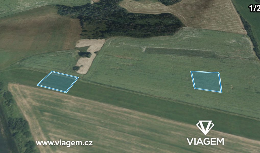 Prodej pole 832 m², Kbel – náhled fotky 2