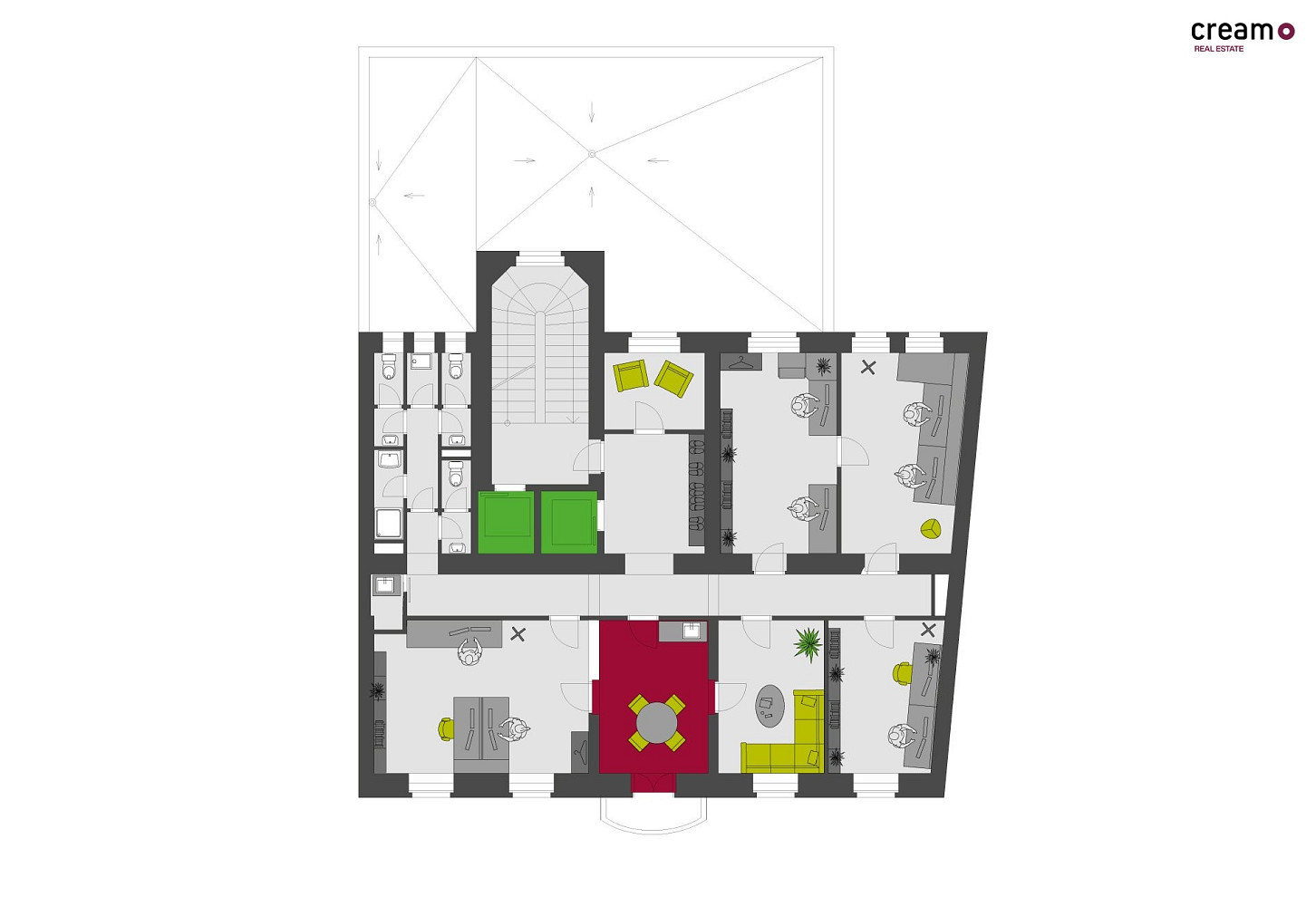 Pronájem kanceláře 15 m² - Widok 4