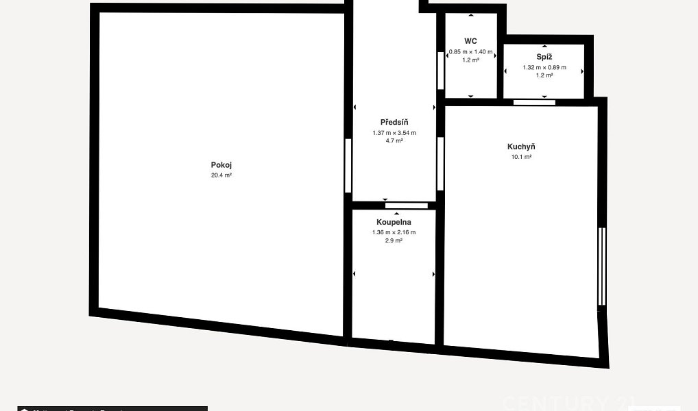 Pronájem bytu 1+1 42 m², Ostrava – náhled fotky 4