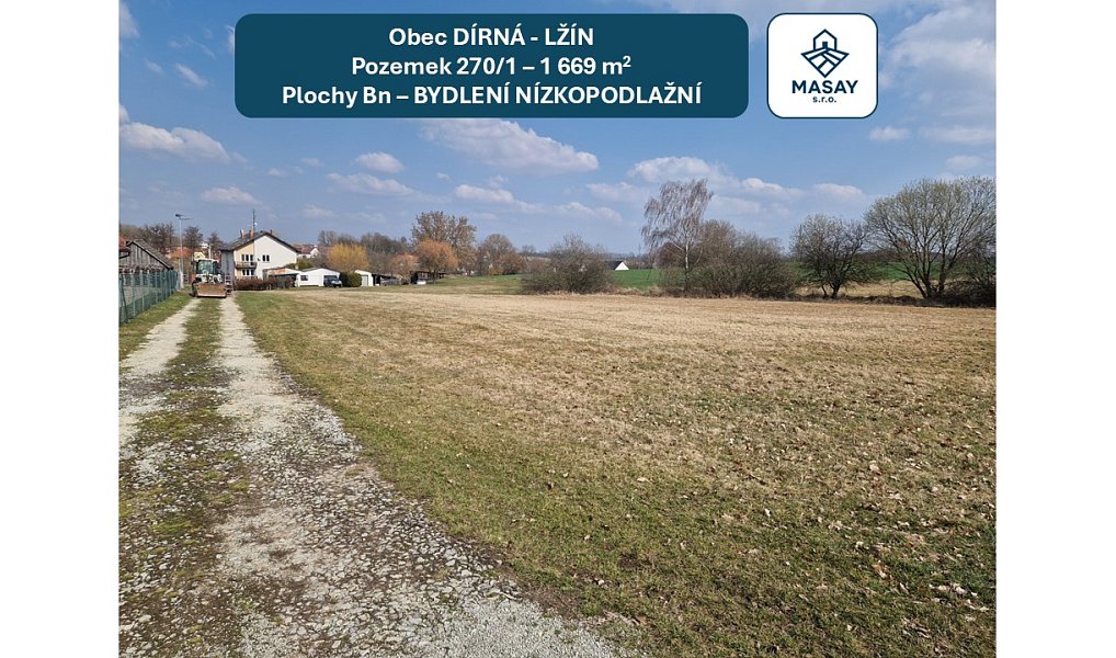 Prodej stavebního pozemku 1 669 m², Dírná – náhled fotky 12