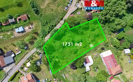 Prodej stavebního pozemku 1 751 m², Růžďka, okres Vsetín