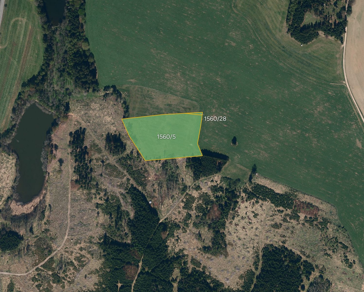 Prodej pole 12 715 m²